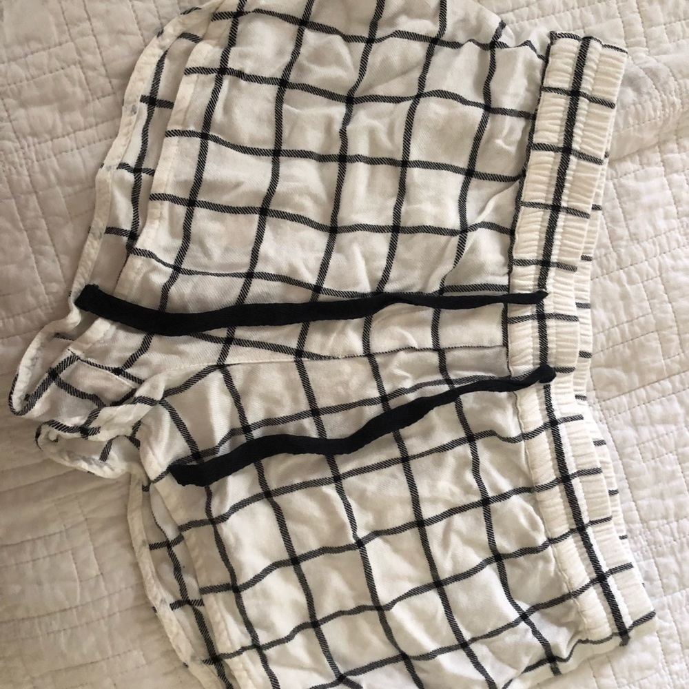 Top Shop checkered drawstring shorts US 8